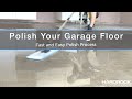 Polish Your Garage Floor Fast and Easy