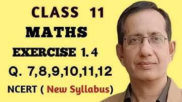 Class 11, Sets, Chapter1, Maths,  Solution of Exercise 1.4,NCERT,Question 7 to 12.union,intersection