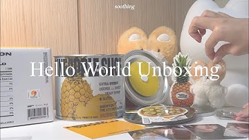 Baekhyun 4th mini album ; Hello, World unboxing 백현 미니앨범 언박싱 vlog
