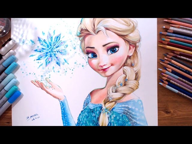 Frozen 2 x TaeYeon Colour Pencil Drawing ArtWork | Disney Amino