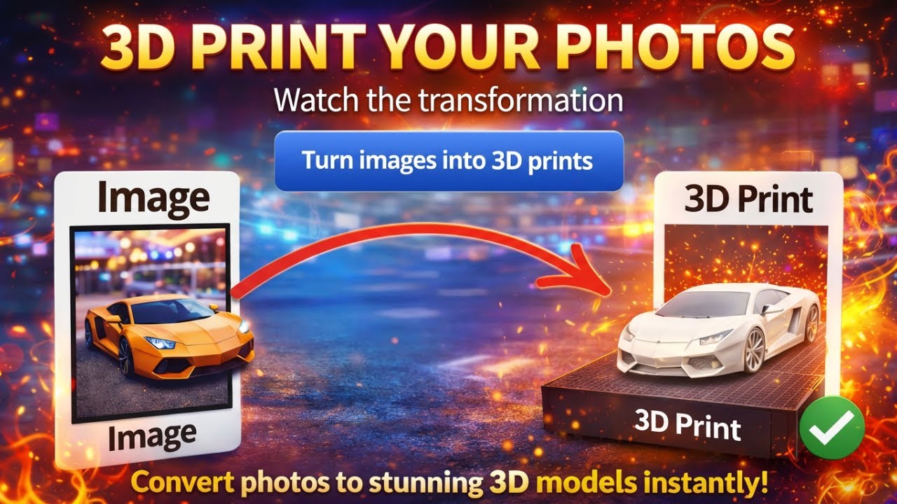 Learn how to make an image into a 3D model FOR FREE in 90 seconds