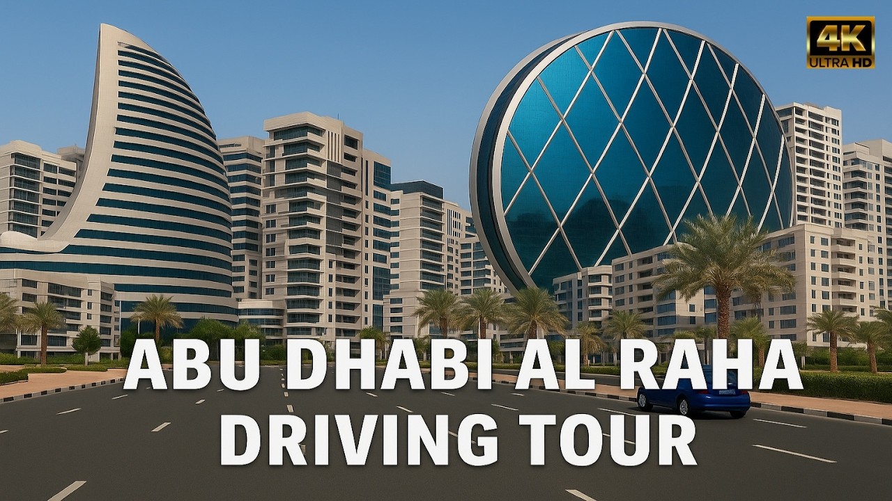 Driving Tour - 🇦🇪 Al Rahah Abu Dhabi UAE  (4K UHD)