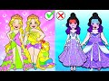 OMG! FAT vs. THIN Twin Sisters Dress Up Contest - Barbie Making Dress Competition | WOA Doll Stories