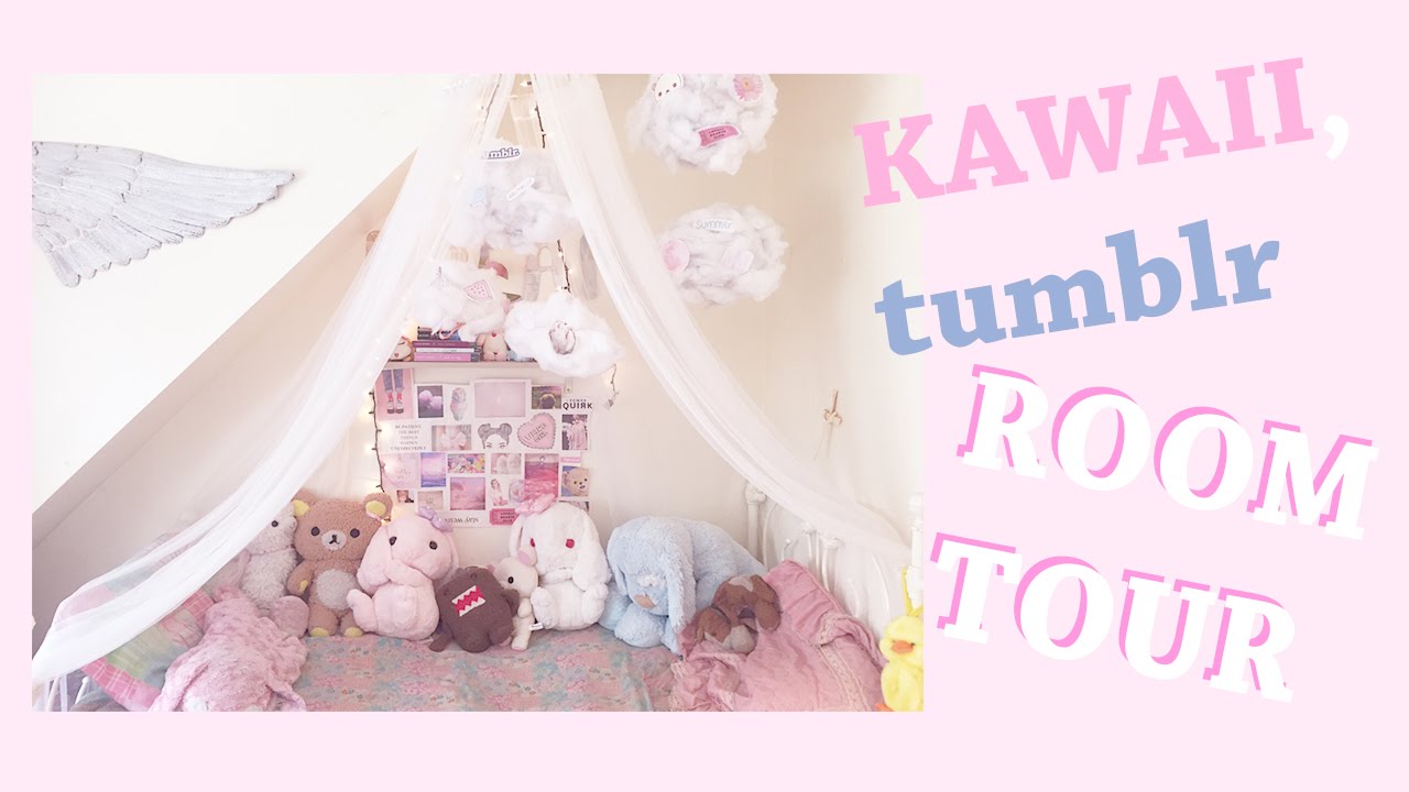 Kawaii Tumblr Room Tour - YouTube