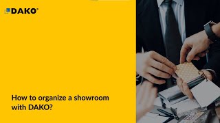 How to organize a showroom with DAKO