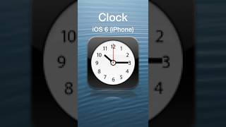 iOS Clock Icon Evolution 🕒 #shorts