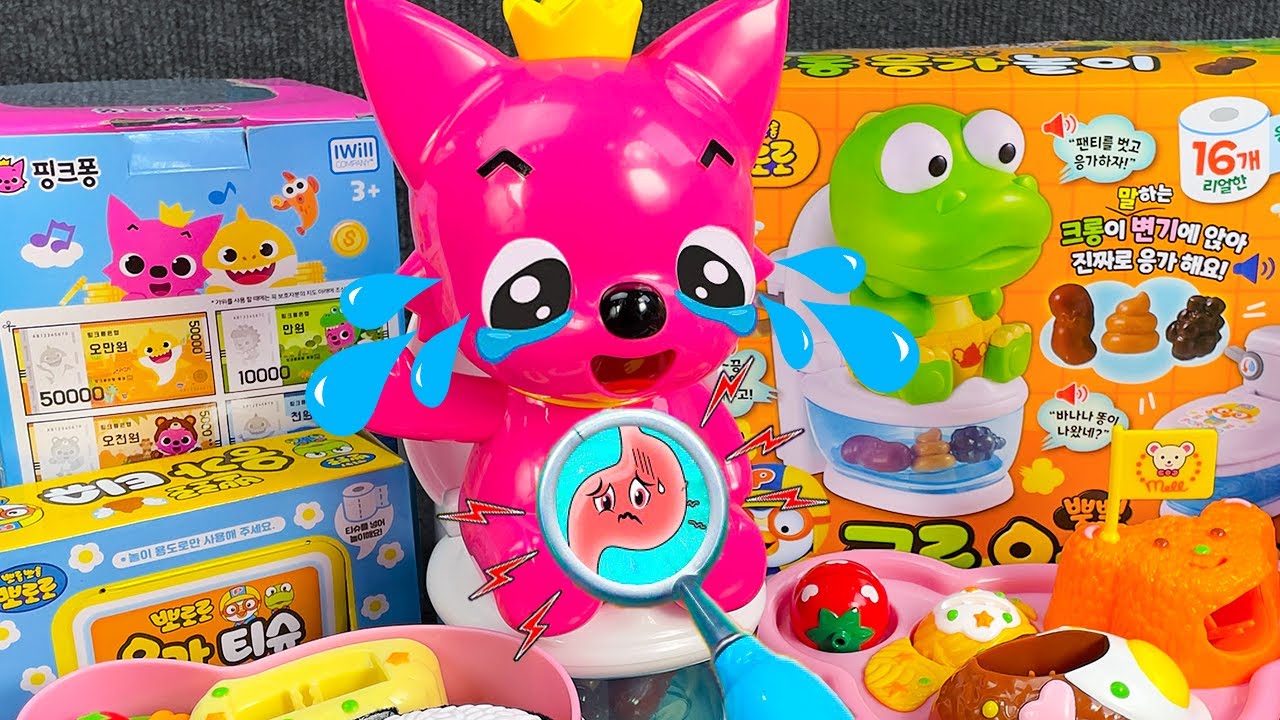 67 Minutes Satisfying with Unboxing Pinkfong & Crong Eating and Potty Training 💩🚽 Popping Toy ASMR