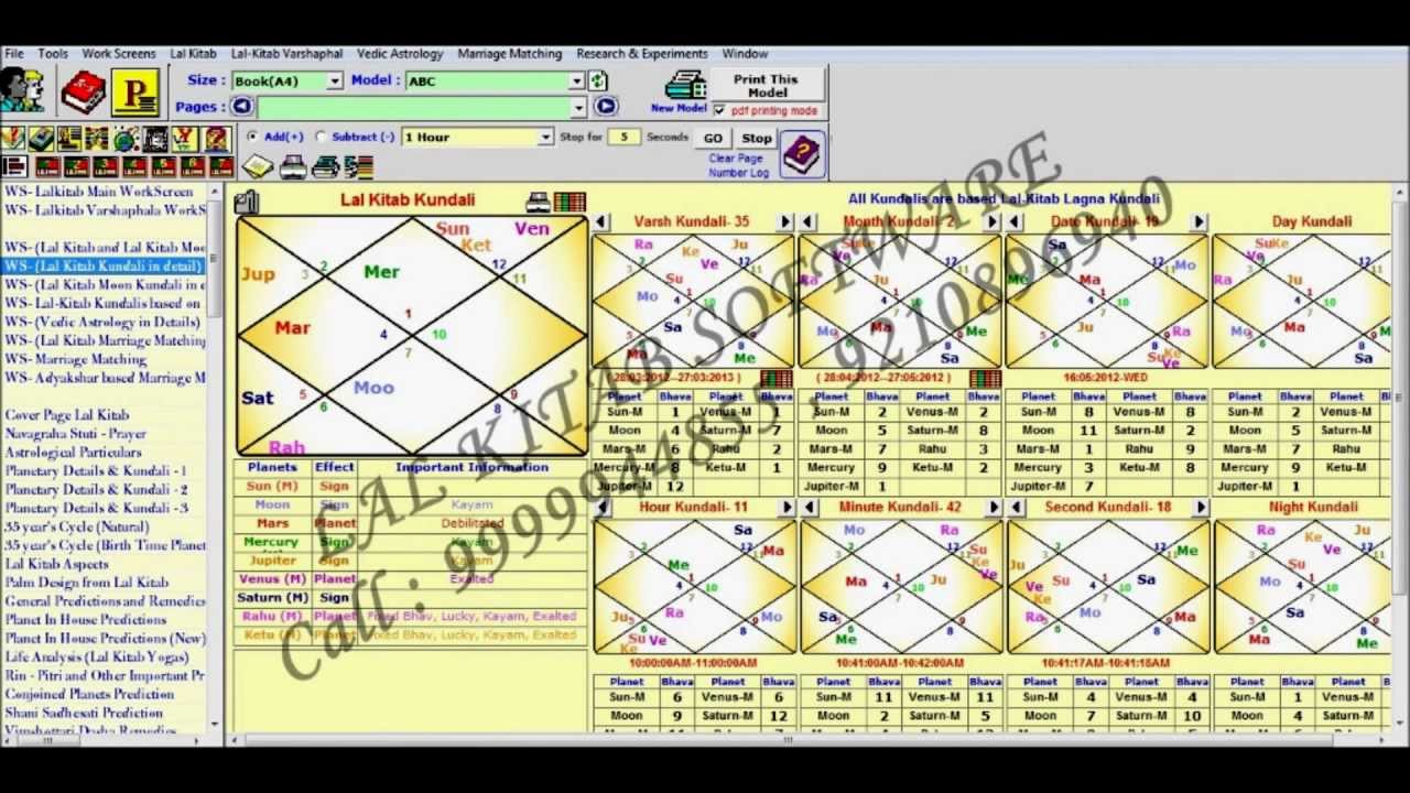LAL KITAB SOFTWARE (Demo Video)
