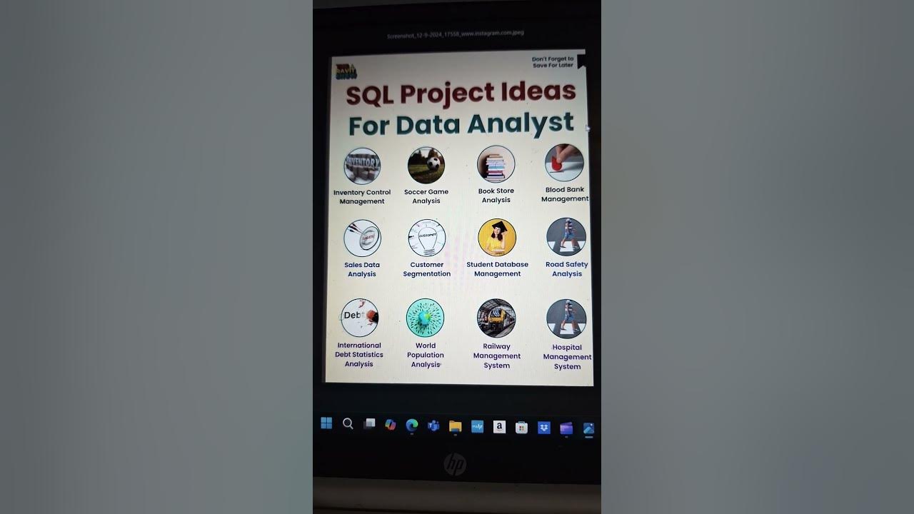 SQL Project Ideas for Data Analyst Part 1 - YouTube