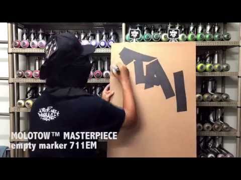 MOLOTOW™ MASTERPIECE empty marker 60mm 711EM TEST -思勃銳肯台灣塗鴉