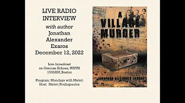 Interview: Jonathan Alexander Exaros on WNTN 1550AM Boston, Dec 12, 2022