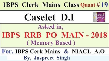 Memory Based Caselet DI asked in IBPS RRB PO Mains 2018