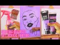 Creating Abstract Art with Acrylic Paint!