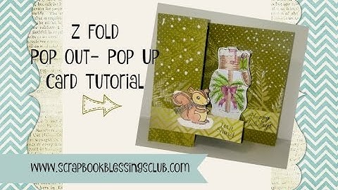Z Fold Pop Out Pop Up Card tutorial
