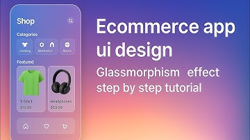 Flutter Ecommerce App UI with Glassmorphism Design | Flutter UI Design Tutorial