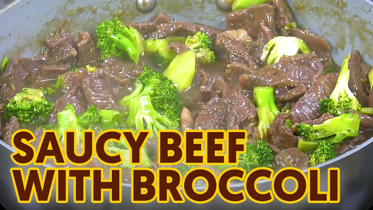 ⁣Saucy Beef with Broccoli