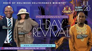 Rock of Holiness Deliverance Ministry Post Convention 1-Day Revival