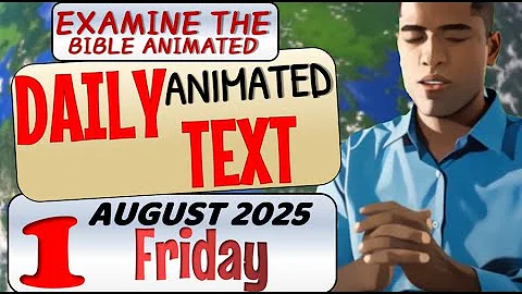 JW DAILY ANIMATED TEXT 🔵JEHOVAH DELIVERS US FROM DIFFICULTIES. ✅ EXAMINE THE BIBLE ANIMATED