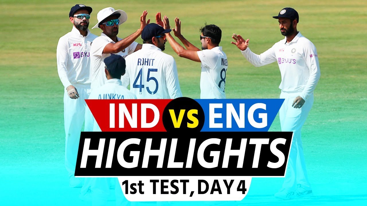 Highlights India Vs England 1st Test Day 4 Full Highlights Youtube