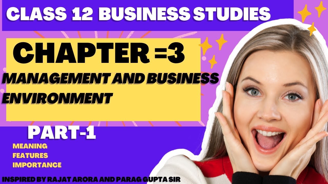Class 12 Business Studies chapter3Management and Business Environment