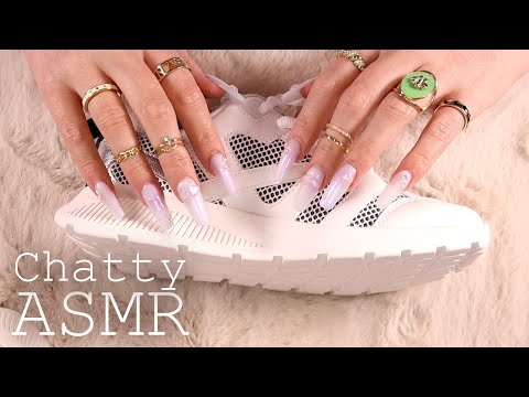 ASMR H&M Haul (🎧 soft spoken, tapping, scratching, fabric sounds)