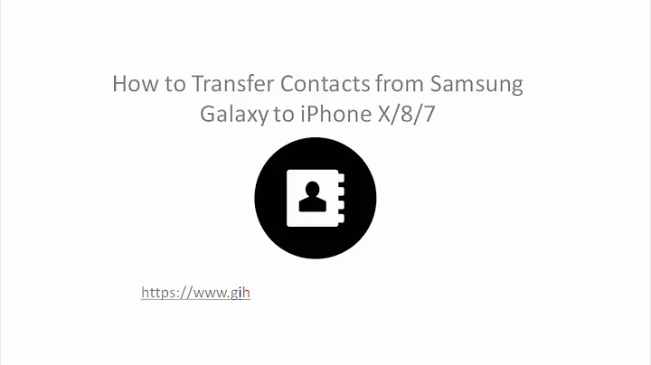 How to transfer contacts from Samsung Galaxy to ip...