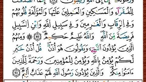 ختمة مصحف التجويد برواية قالون الصفحة رقم 196