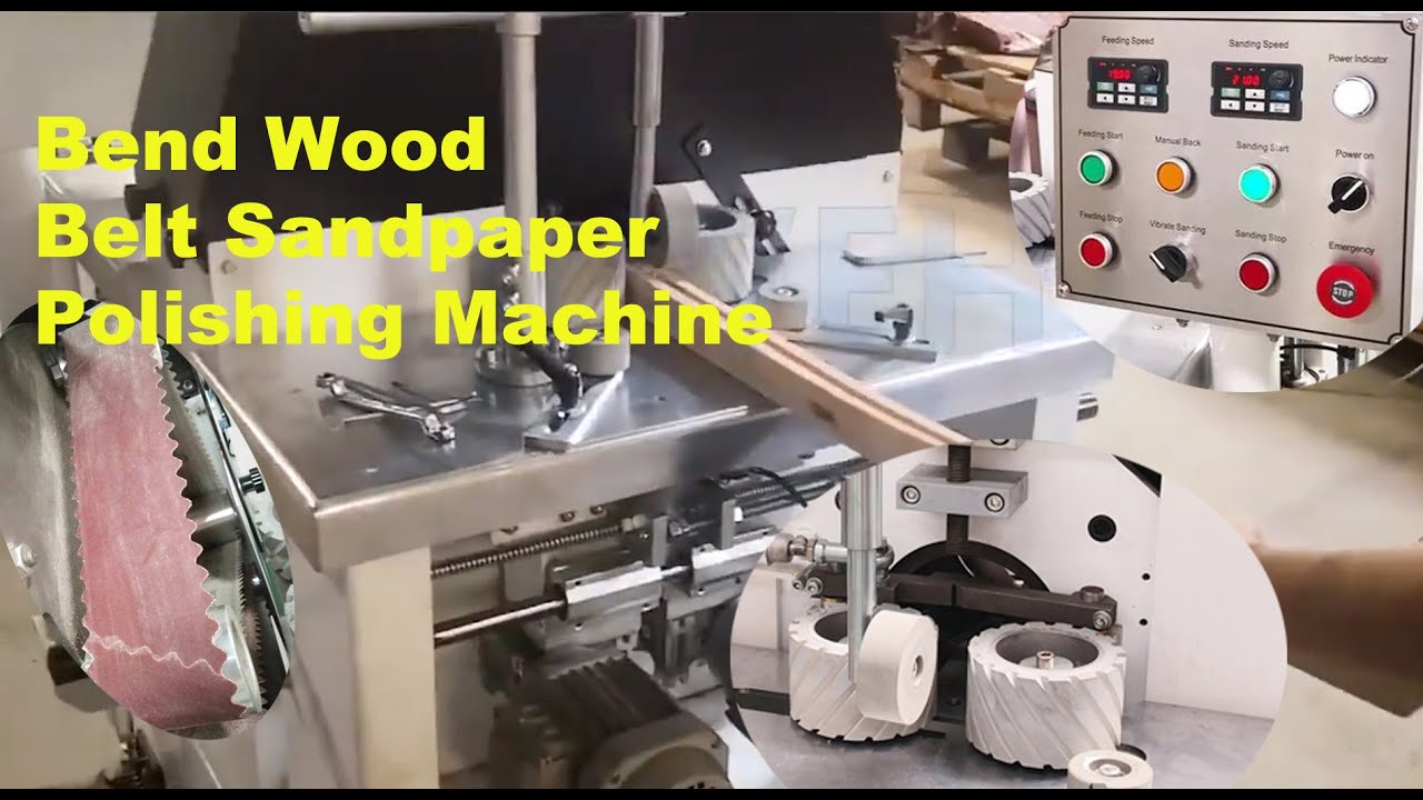 Automatic Woodworking Edge Belt Sanders Chamfer Sandpaper Machine For