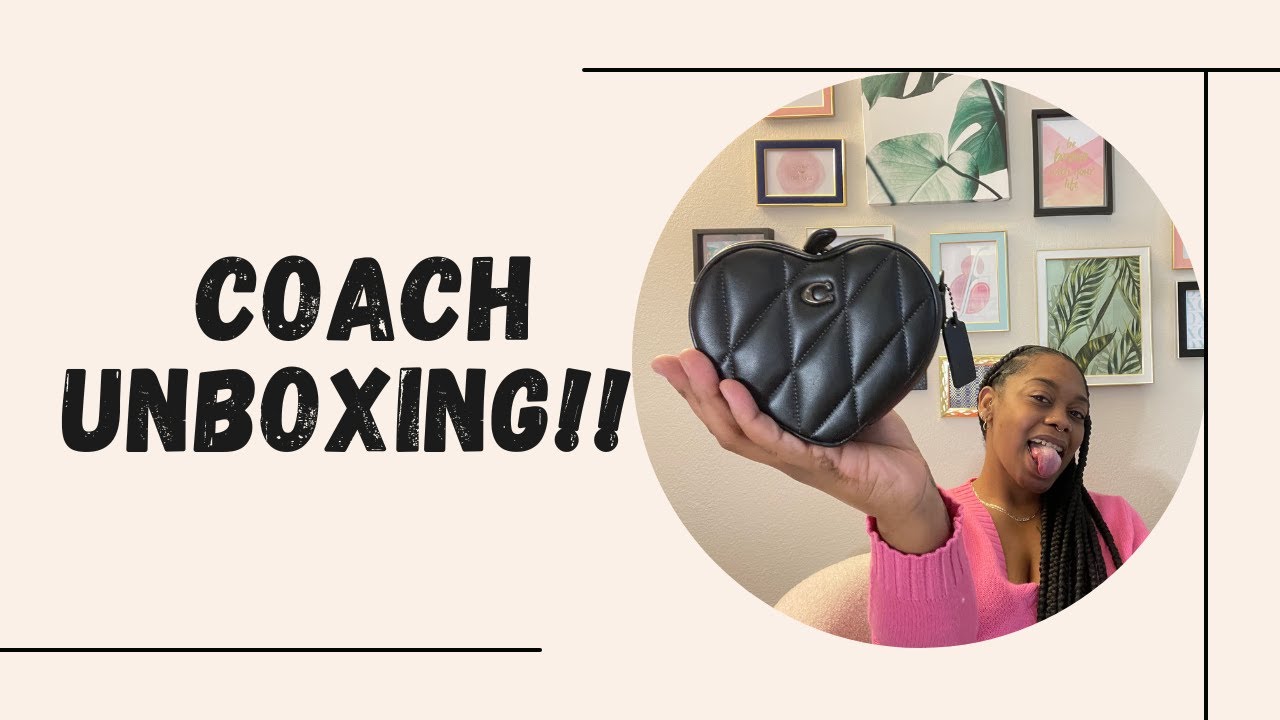 Coach Heart Crossbody with Quilting Unboxing