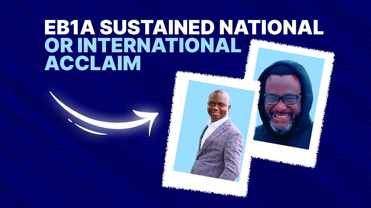 Как доказать устойчивое национальное или международное признание EB1A