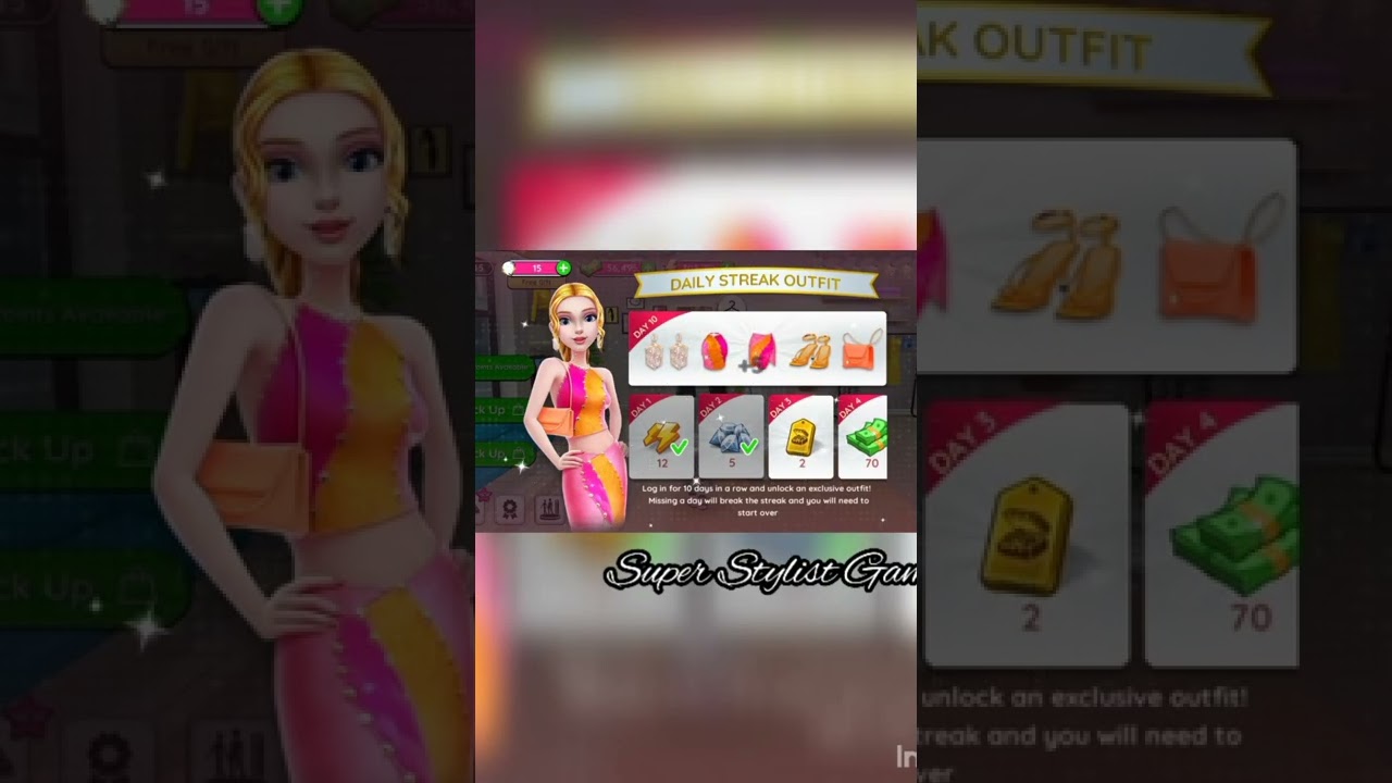 Daily streak outfit day 02||Fashion daily deal||Super Stylist gaming