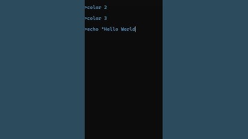 Change Text Color in CMD! 🎨