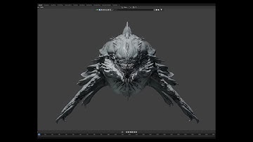 Leviathan Test Rig WIP #animation  #b3d #3dart #zbrush #zbrushsculpt