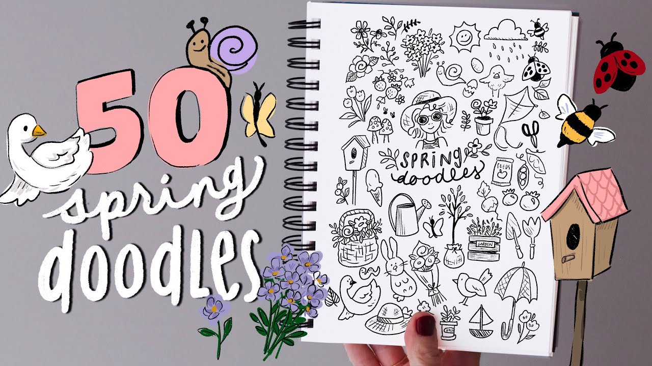 Learn to Doodle Step By Step! 11 Simple Doodles to Try!