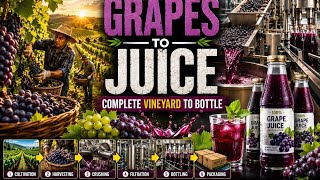 🍇 Grapevine Cultivation to Bottled Juice | Complete Vineyard to Bottle Process | 4K Documentary## 