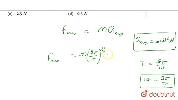 A particle of mass 10grams is executing simple harmonic motion with an amplitude of 0.5 m and pe...