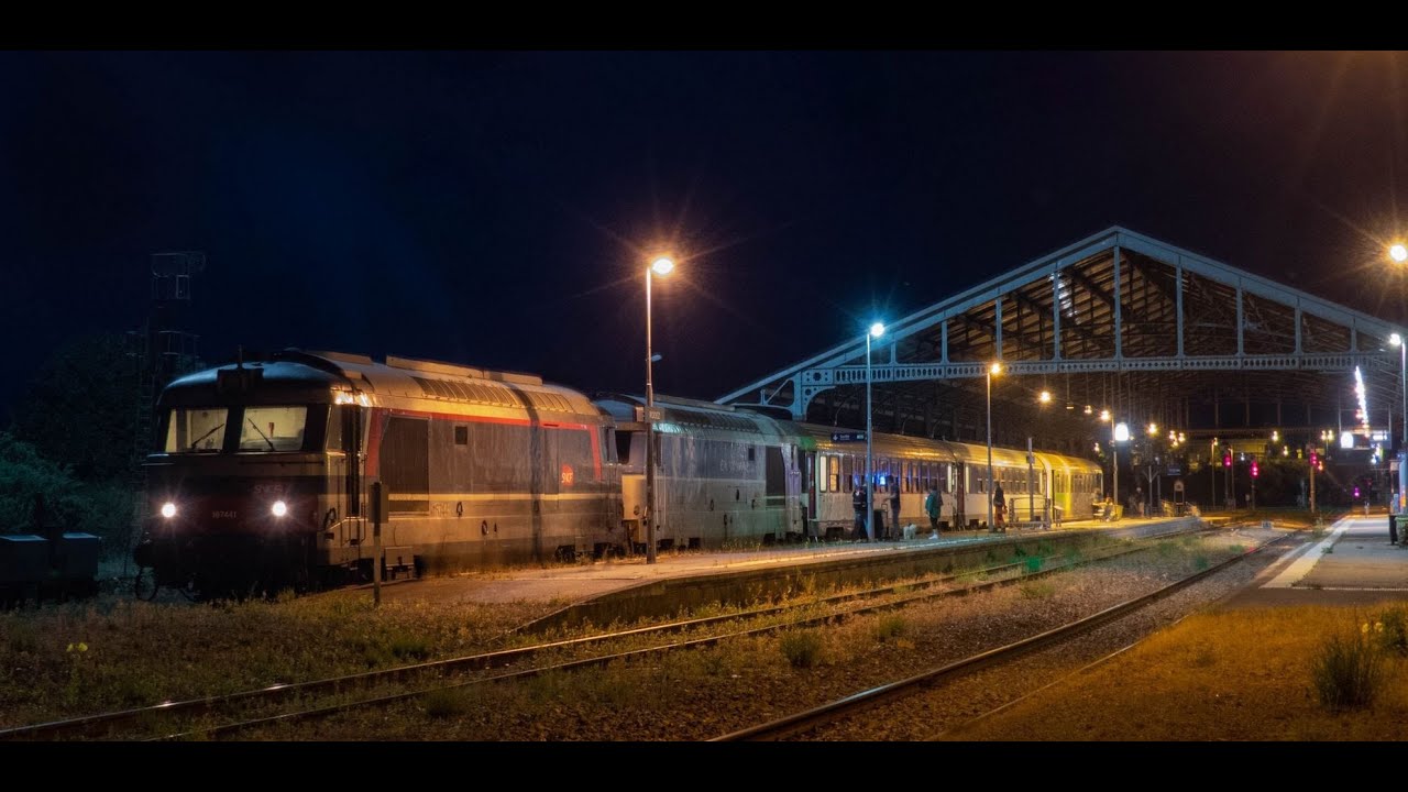 Dernières BB 67400 sur le train de nuit Paris-Rodez/Albi Juin 2021