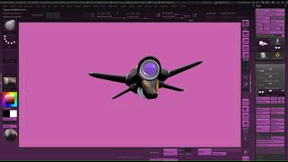 ZBrush Sculpt Timelapse -  Space Ship
