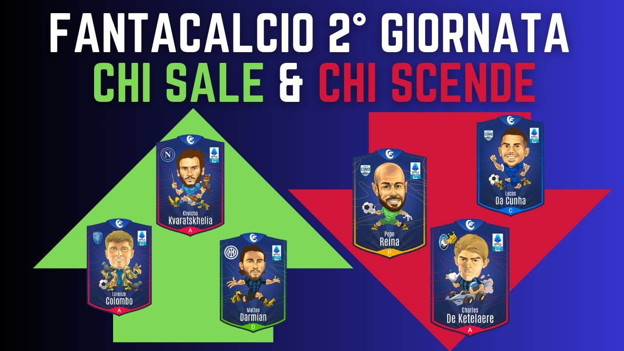 CHI SALE & CHI SCENDE al Fantacalcio dopo la 2° Giornata | Consigli