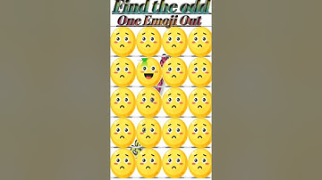 Memory Test 🥸 || Find The Odd Emoji Out || Emoji Puzzle Quiz || part 9 ||  #shorts #quiztime