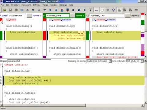 KDiff3 for merging files