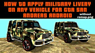 G63 MILITARY EDITION | HOW TO APPLY MILITARY LIVERY ON ANY CAR WITHOUT REMAP.PNG | ZMODLER TUTORIAL screenshot 1