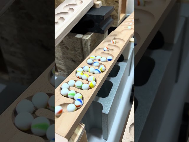 🎵 ASMR Wooden Marble Run | Haba Melody Chimes & Quadrilla Spiral④