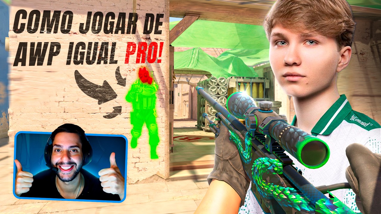 como JOGAR DUST2 de AWP igual os PROFISSIONAIS