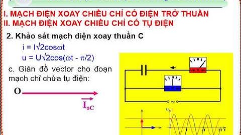 VẬT LI 12 - BÀI 13. CÁC LOẠI MẠCH ĐIỆN XOAY CHIỀU