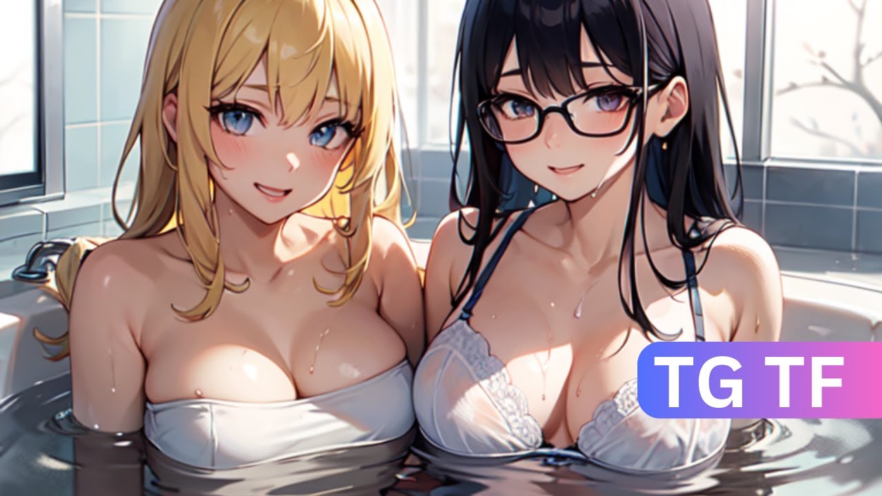 Taking a BATH together!  | TG TF Gender Bender Anime Gender Swap Transgender TF
