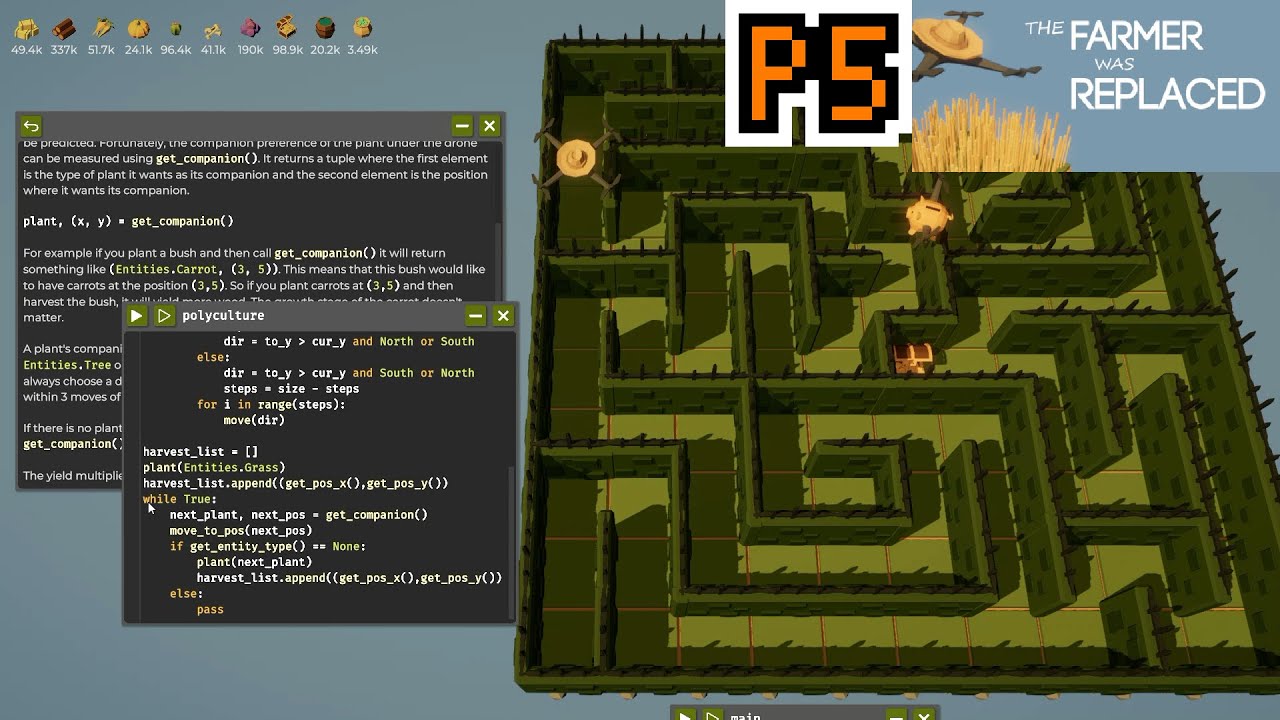 [CodeGame] The Farmer Was Replaced - #5