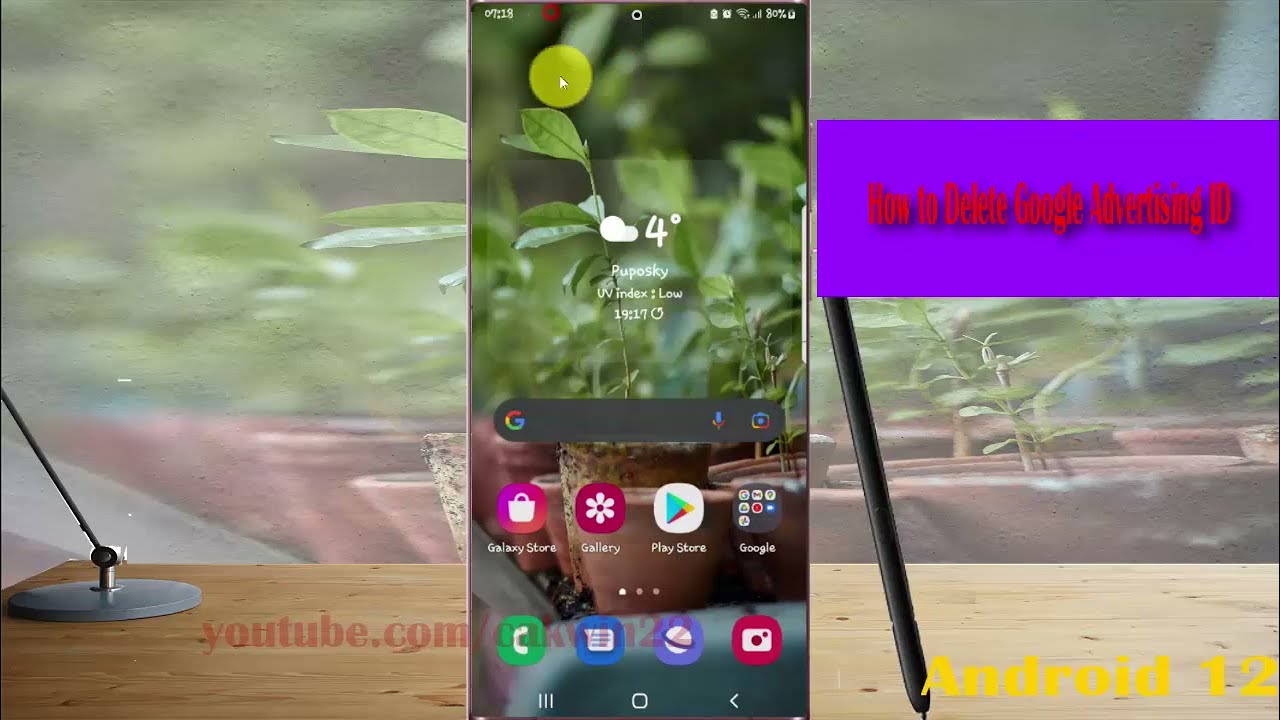 Samsung Galaxy S22 Ultra : How to Delete Google Advertising ID