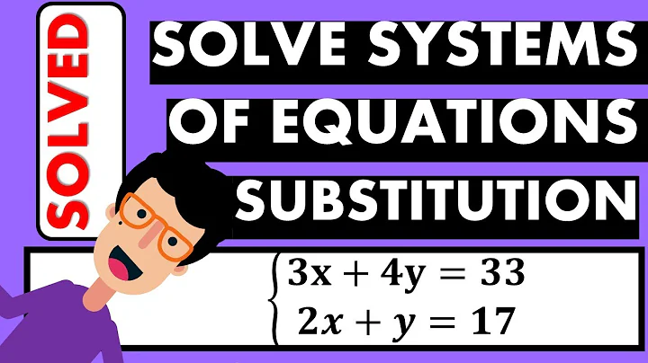 EQUATIONS | SOLVE SYSTEMS OF EQUATIONS BY SUBSTITUTION - EX 1