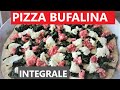 Pizza INTEGRALE con  BUFALA Salsiccia e Spinaci Pizza con mozzarella di bufala e impasto integrale